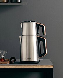 English Home CMK 6010 Bakır Çay Makines,Siyah-Bakır,2L 