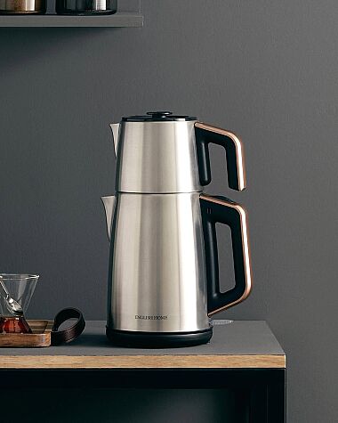 English Home CMK 6010 Bakır Çay Makines,Siyah-Bakır,2L 