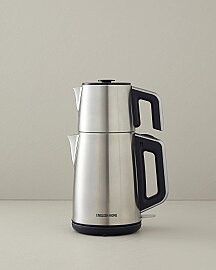 English Home CMK 6010 Krom Çay Makinesi,Siyah-Krom,2L 