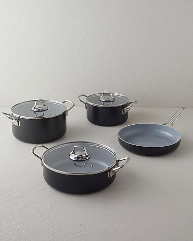 English Home Elizya T Tencere Seti 20-24-26-26 cm Siyah - English Home