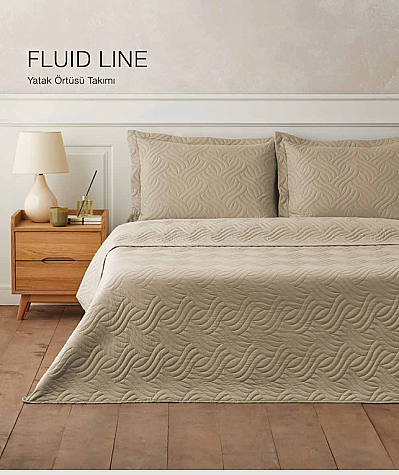 English Home Fluid Yatak Örtüsü, 230x250 Cm Açık Bej - English Home