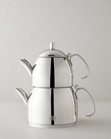 English Home Lumos Çaydanlık 0,80 L – 1,6 L Silver - English Home