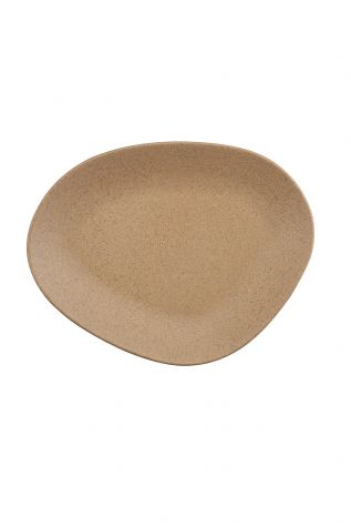 Kütahya Porselen Galaxy Mat 35 Cm Düz Tabak Mix Granül Bej - Kütahya Porselen