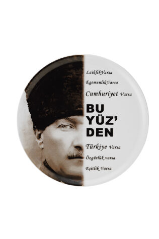 Kütahya Porselen Atatürk 31 Cm Duvar Tabağı 1047 - Kütahya Porselen
