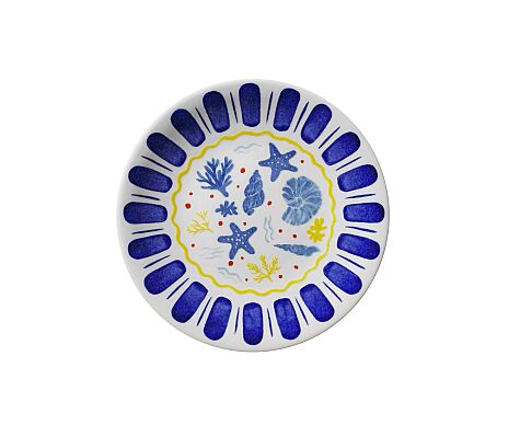 Kütahya Porselen Bone Costa Mare 6 Parça 21 Cm Servis Tabağı - Kütahya Porselen