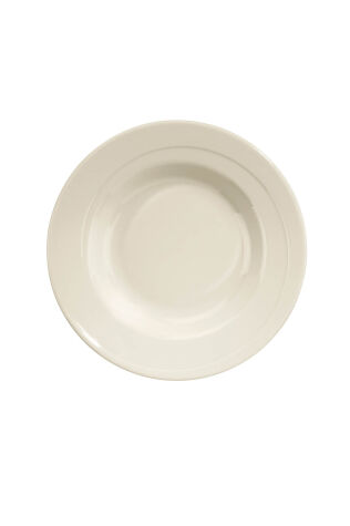 Kütahya Porselen Bone Horeca Line 23cm. Çukur Tabak Dekorsuz - Kütahya Porselen