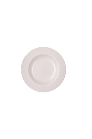 Kütahya Porselen Bone Pera Banquet 21cm. Çukur Tabak Dekorsuz - Kütahya Porselen