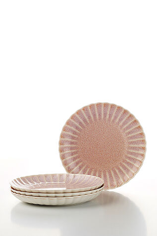 Kütahya Porselen Bone Rosy 4 Parça 21 Cm Pasta Tabağı - Kütahya Porselen