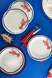 Kütahya Porselen Coastal Living 4 Parça 20 Cm Pasta Tabağı 924 