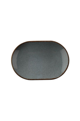 Kütahya Porselen Colorx Ofd 24 Cm Kayık Tabak Pearl Mavi P01 - Kütahya Porselen