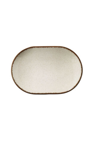 Kütahya Porselen Colorx Ofd 24 Cm Kayık Tabak Pearl Tarçın P02 - Kütahya Porselen