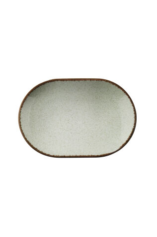 Kütahya Porselen Colorx Ofd 24 Cm Kayık Tabak Pearl Yeşil P03 - Kütahya Porselen