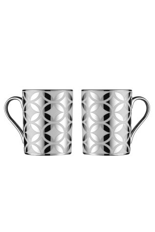 Kütahya Porselen Forest 2 Kişilik Mug Bardak Platin 11539 - Kütahya Porselen