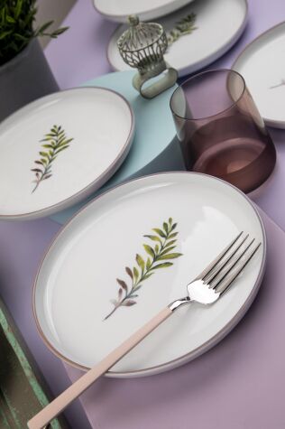 Kütahya Porselen 6 Kişilik 19 Cm Pasta Takımı Comfort - Kütahya Porselen