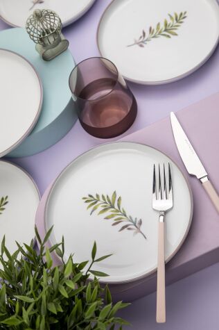 Kütahya Porselen 6 Kişilik 19 Cm Pasta Takımı Comfort - Kütahya Porselen