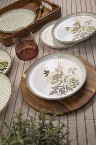 Kütahya Porselen 6 Kişilik 19 Cm Pasta Takımı Nostalji - Kütahya Porselen