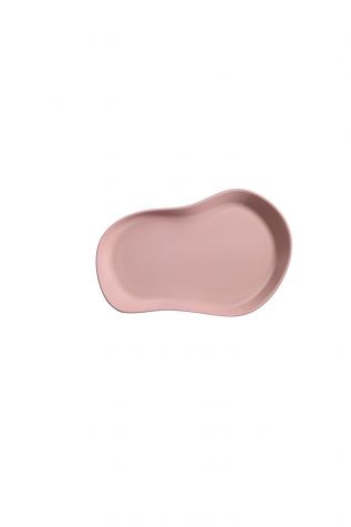 Kütahya Porselen Skallop 2 Parça 28x19 cm Kayik Tabak Seti Pembe - Kütahya Porselen
