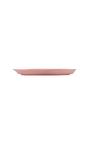 Kütahya Porselen Skallop 2 Parça 28x19 cm Kayik Tabak Seti Pembe - Kütahya Porselen