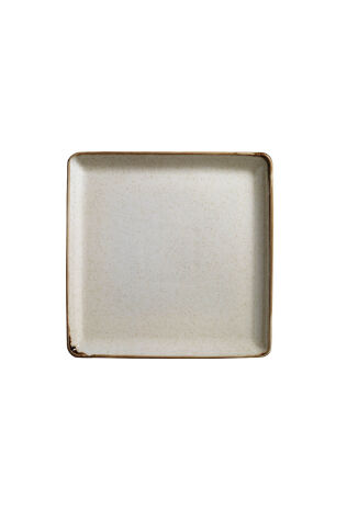 Kütahya Porselen Tan 25X25 Cm Düz Tabak Pearl Tarçın P02 - Kütahya Porselen