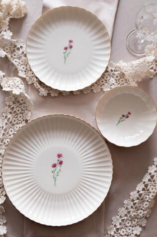 Kütahya Porselen Tiny Miny 6 Parça 20 Cm Çukur Yemek Tabağı - Kütahya Porselen