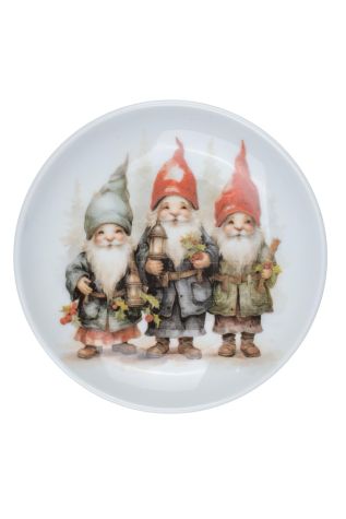 Kütahya Porselen Winter Woods 4 Parça 10 Cm Tabak - Kütahya Porselen