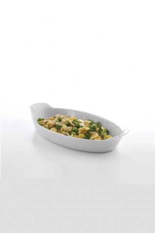 Kütahya Porselen Tavola(D) 28 Cm Fırın Kabı Oval Dekorsuz - Kütahya Porselen